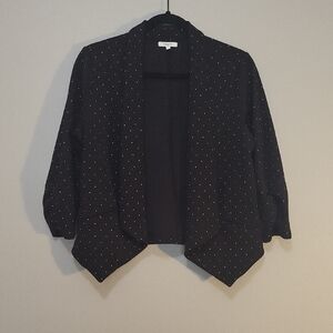 Black Polka Dot Women's Blazer